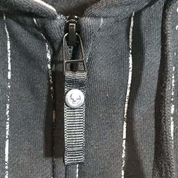 VANS LOGO HOODIE FULL ZIP Black JACKET With Pockets MEN'S SIZE XL NEW NWT - Picture 8 of 16